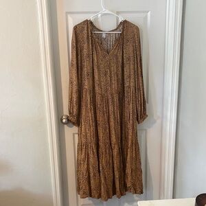 Old Navy Long Sleeve Brown Dress